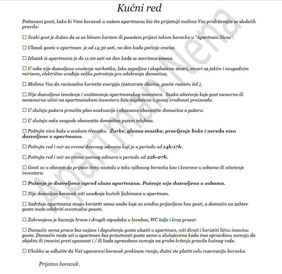 Apartman Nena Pirot Esterno foto